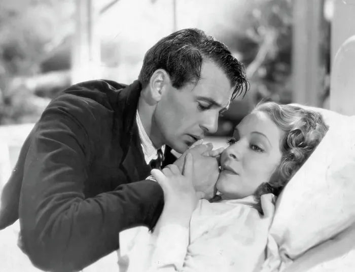 Framed Print : Gary Cooper Leans Over Bed-Bound Helen Hayes Framed Print : Gary Cooper Leans Over Bed-Bound Helen Hayes