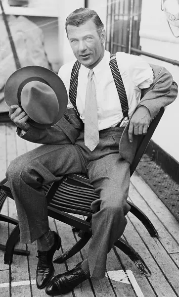Gary Cooper Seated On Ship Print, July 28, 1931. Art Prints