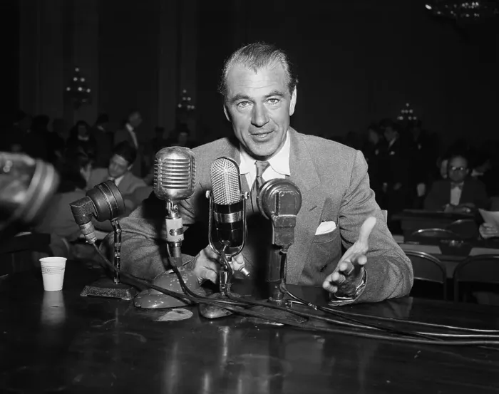Framed Print : Gary Cooper Testifies To HUAC Framed Print : Gary Cooper Testifies To HUAC