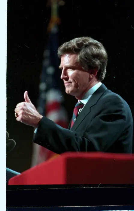 Framed Print : Gary Hart Giving Thumbs Up