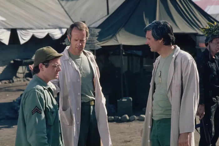 Framed Print : Gary, Mike And Alan M*A*S*H Production