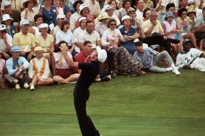 Framed Print : Gary Player Reacting in Disgust Framed Print : Gary Player Reacting in Disgust