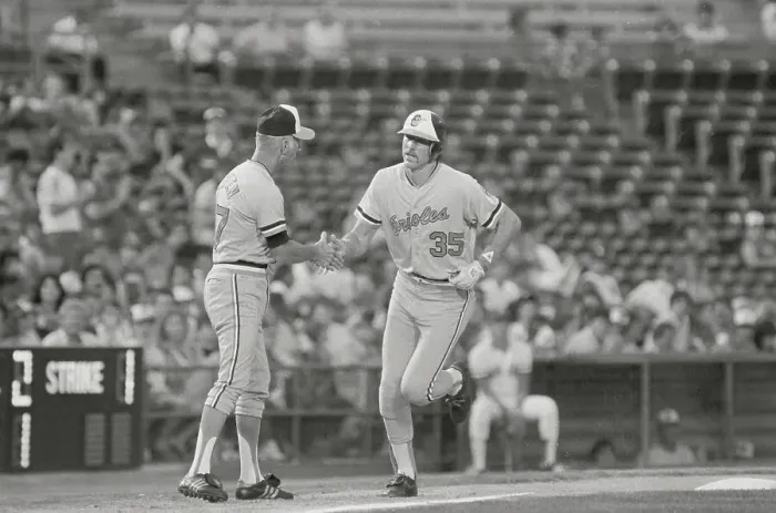 Framed Print : Gary Roenicke and Cal Ripken, Sr Framed Print : Gary Roenicke and Cal Ripken, Sr
