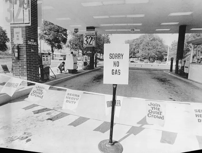 Framed Print : Gas Shortage Sign Framed Print : Gas Shortage Sign