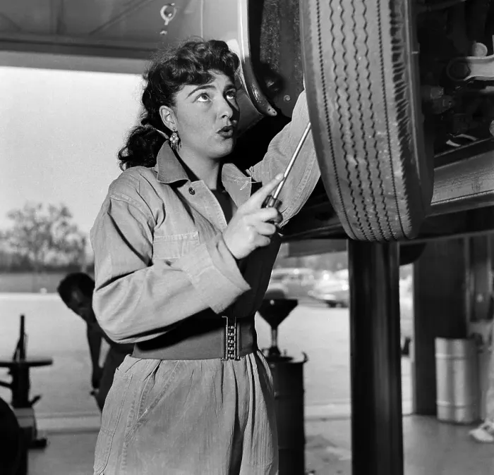 Framed Print : Gas Station Girl Framed Print : Gas Station Girl