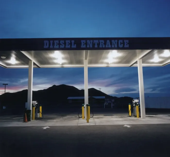 Framed Print : Gas Station at Sunset Framed Print : Gas Station at Sunset