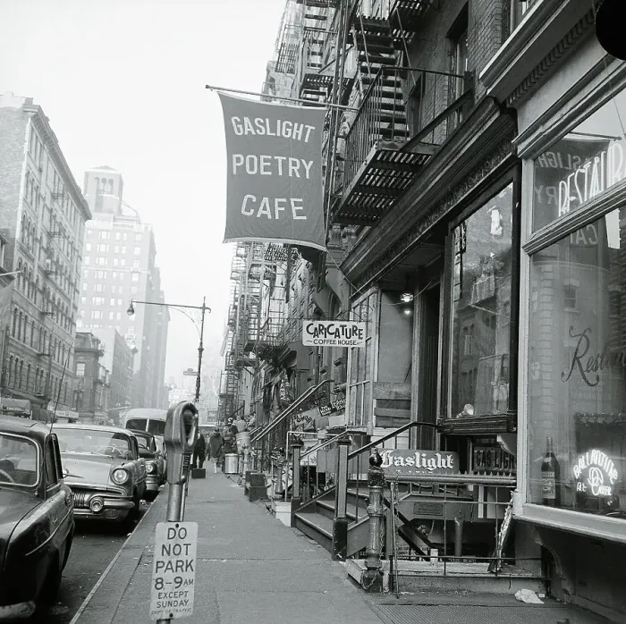 Framed Print : Gaslight Poetry Cafe, Street View Framed Print : Gaslight Poetry Cafe, Street View