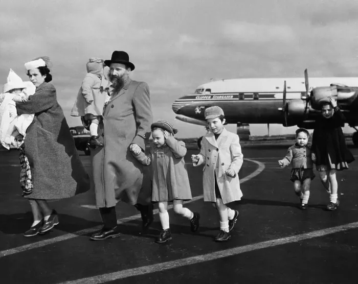 Framed Print : Gasthalter Family Arrives at Airport