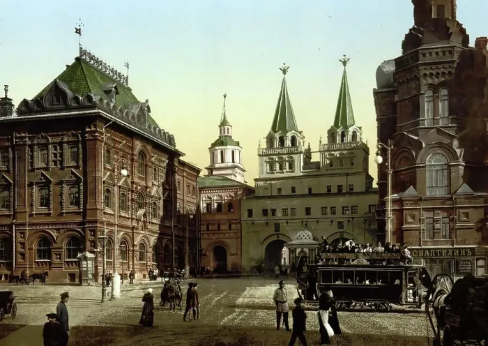 Framed Print : The Gate of Notre Dame d'Iberia, Moscow, Russia, c. 1890, Historic, digitally enhanced reproduction of a photochrome print of the period Framed Print : The Gate of Notre Dame d'Iberia, Moscow, Russia, c. 1890, Historic, digitally enhanced reproduction of a photochrome print of the period
