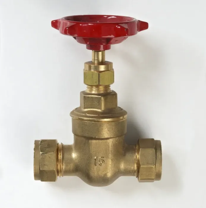 Framed Print : Gate valve, red wheel handle Framed Print : Gate valve, red wheel handle