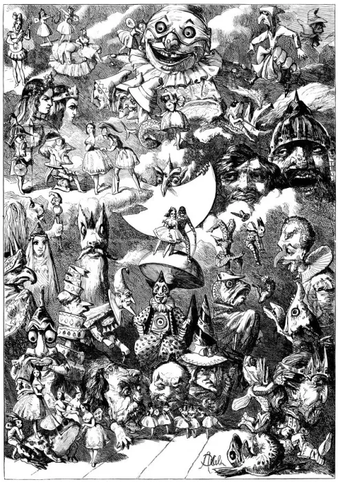 Framed Print : Gathering for the Pantomime: Dream of Chancifancia, Illustrated London News