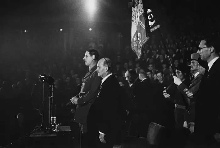 Framed Print : De Gaulle At Albert Hall Framed Print : De Gaulle At Albert Hall