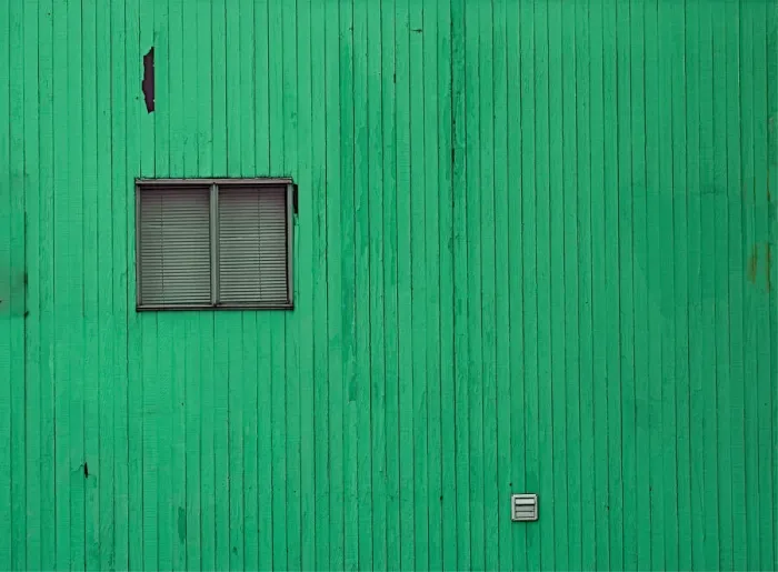 Framed Print : Geen Windowed Wall