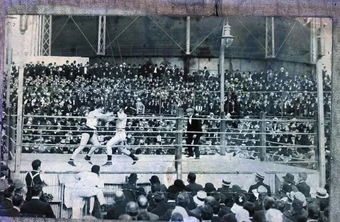 Framed Print : Gen. View Of J.Dempsey / J.Willard Fight Framed Print : Gen. View Of J.Dempsey / J.Willard Fight