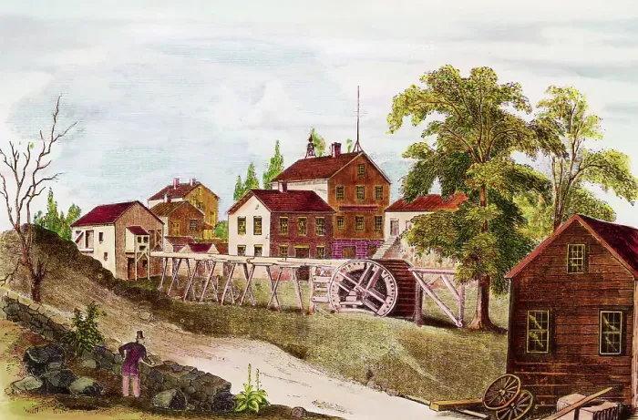 Framed Print : Gen View Revolutionary Foundry Buildings Framed Print : Gen View Revolutionary Foundry Buildings