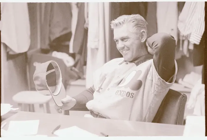 Framed Print : Gene Mauch Laughing