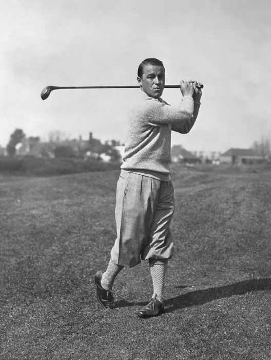 Framed Print : Gene Sarazen In Golf Swing Framed Print : Gene Sarazen In Golf Swing