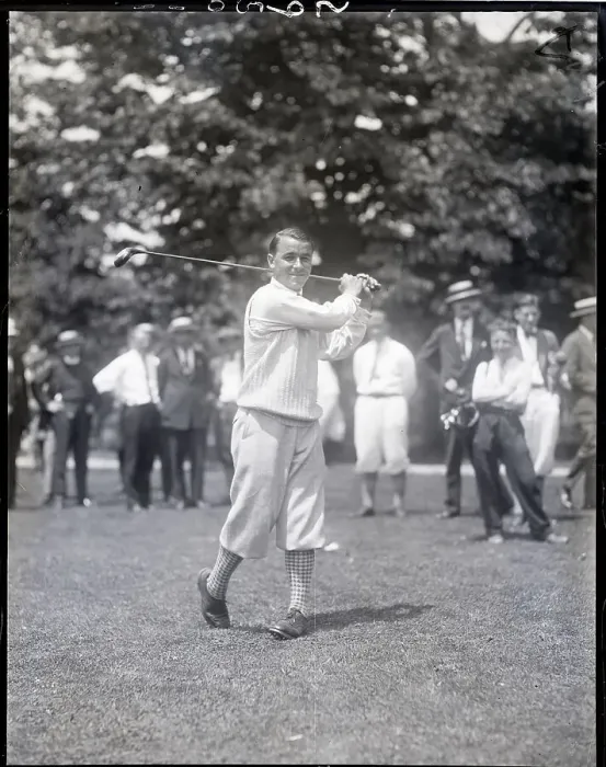 Framed Print : Gene Sarazen Holding Golf Club Framed Print : Gene Sarazen Holding Golf Club