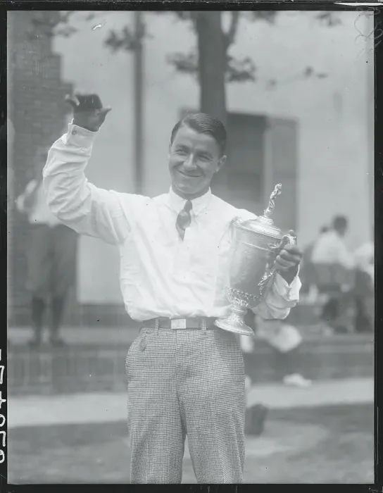 Framed Print : Gene Sarazen Holding Trophy Framed Print : Gene Sarazen Holding Trophy