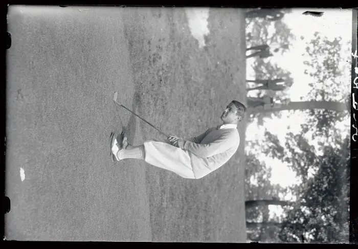 Framed Print : Gene Sarazen Putting Framed Print : Gene Sarazen Putting