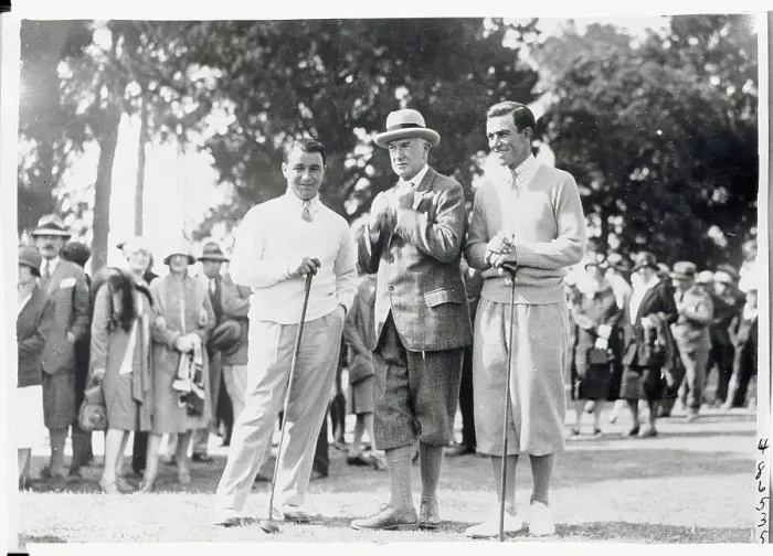 Framed Print : Gene Sarzen and Others Playing Golf Framed Print : Gene Sarzen and Others Playing Golf