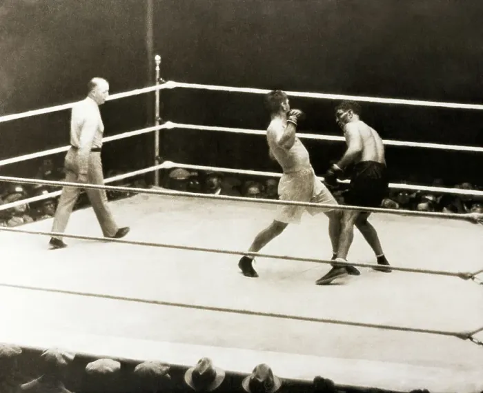Framed Print : Gene Tunney and Jack Dempsey in Boxing Match Framed Print : Gene Tunney and Jack Dempsey in Boxing Match