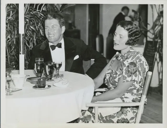 Framed Print : Gene Tunney with Polly Lauder Framed Print : Gene Tunney with Polly Lauder