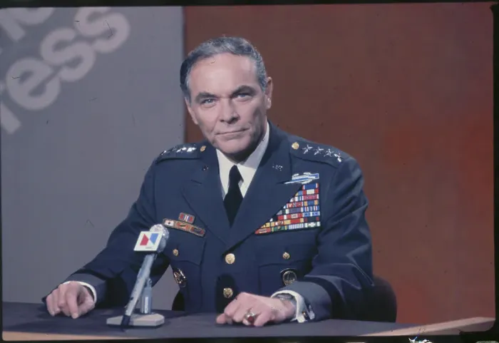  : General Alexander Haig at Microphones