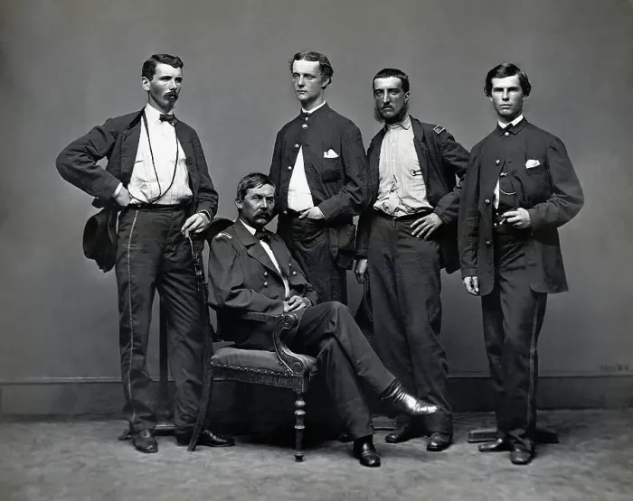 Framed Print : General Alfred Pleasonton and Staff Framed Print : General Alfred Pleasonton and Staff
