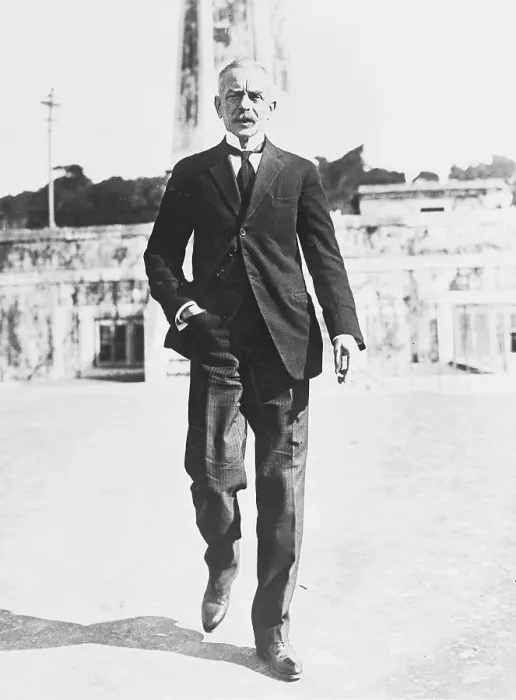 Framed Print : General Carmona Outside His Home Framed Print : General Carmona Outside His Home