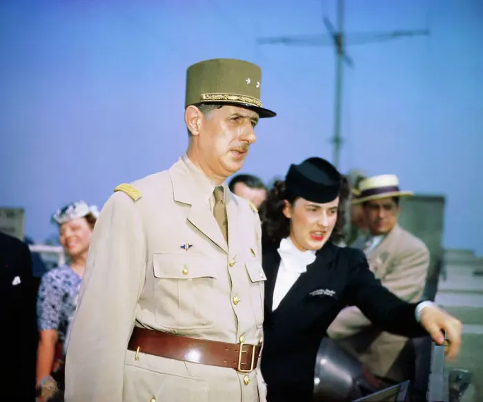 Framed Print : General Charles de Gaulle at Casablanca Conference 1943 Framed Print : General Charles de Gaulle at Casablanca Conference 1943
