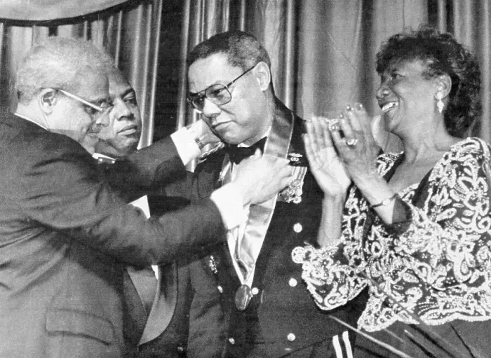 Framed Print : General Colin Powell Receiving NAACP Award Framed Print : General Colin Powell Receiving NAACP Award