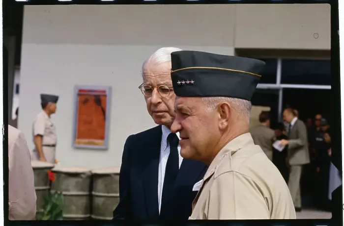 Framed Print : General Creighton Abrams with Ellsworth Bunker Framed Print : General Creighton Abrams with Ellsworth Bunker