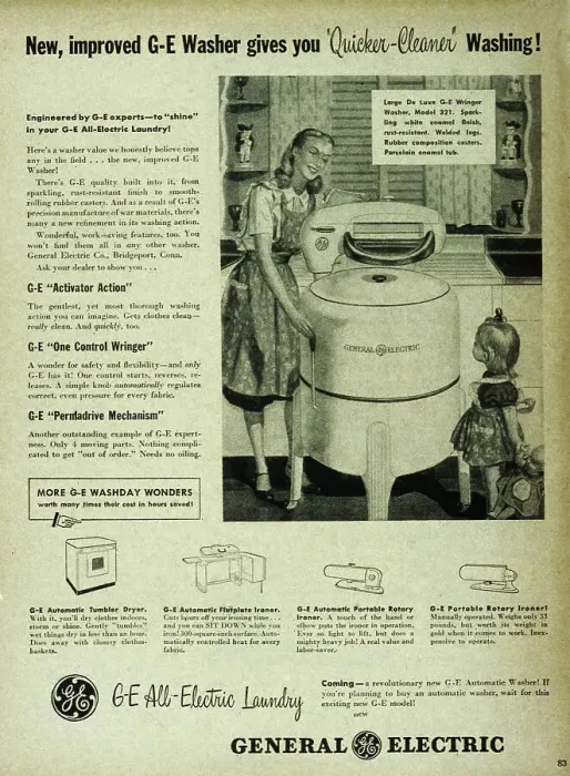 Framed Print : General Electric Laundry Machine Framed Print : General Electric Laundry Machine