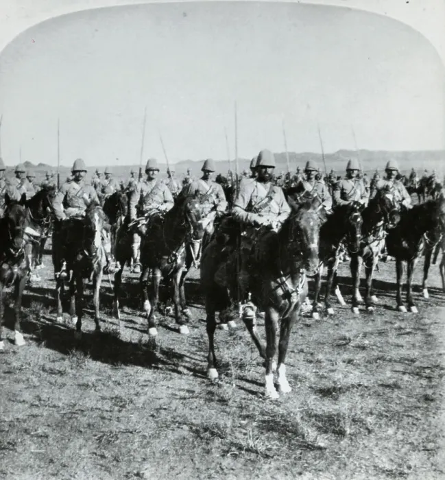 Framed Print : General French and His Men on Horseback During Boer War