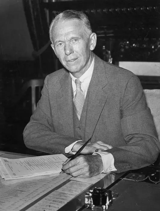 Framed Print : General George C. Marshall with Pen in Hand Framed Print : General George C. Marshall with Pen in Hand