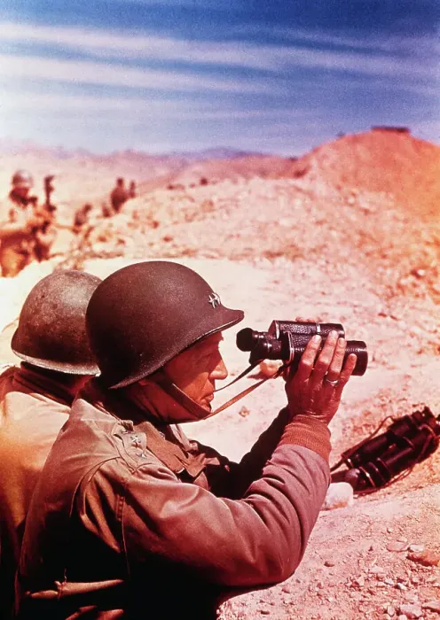Framed Print : General George Patton Looking Through Binoculars Framed Print : General George Patton Looking Through Binoculars