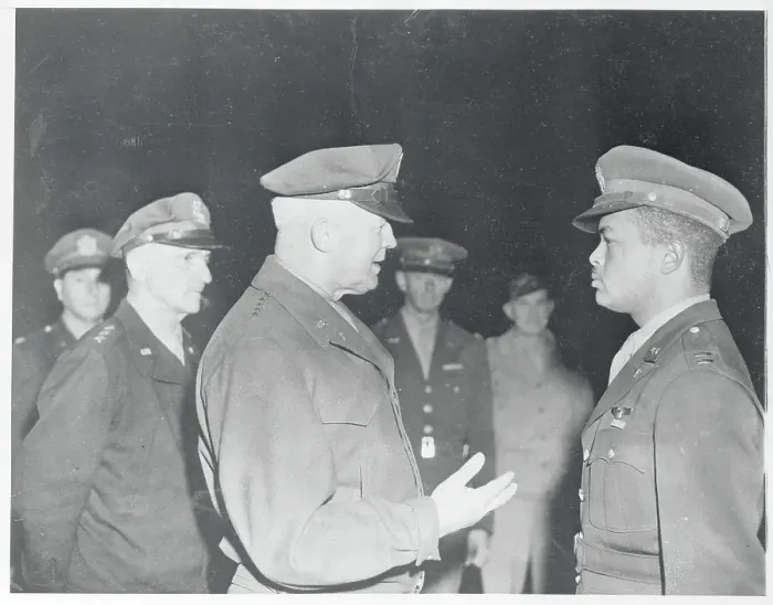Framed Print : General Henry H. Arnold Visiting Air Force Base in Italy Framed Print : General Henry H. Arnold Visiting Air Force Base in Italy