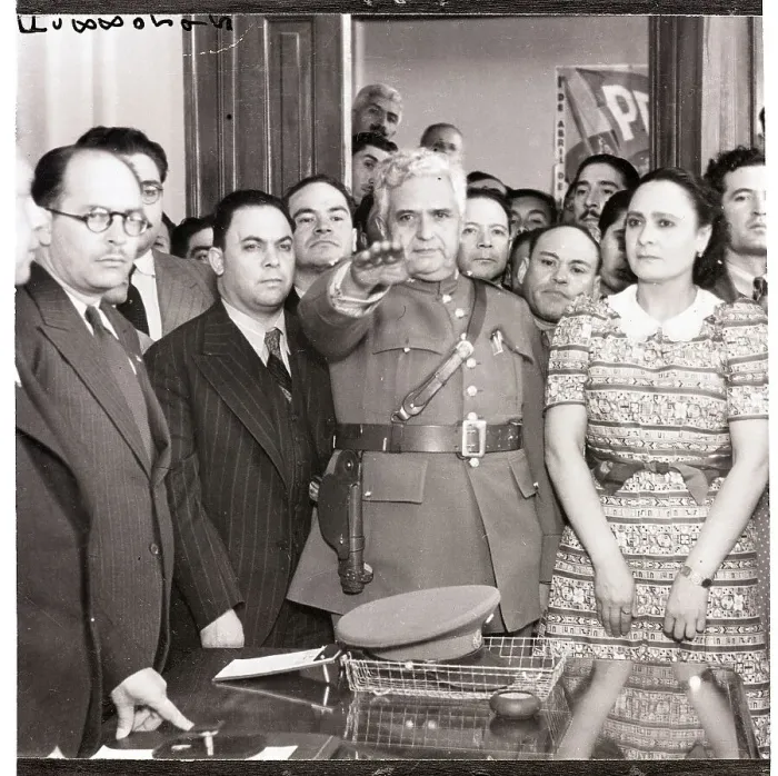 Framed Print : General Heriberta Jara with Followers Framed Print : General Heriberta Jara with Followers