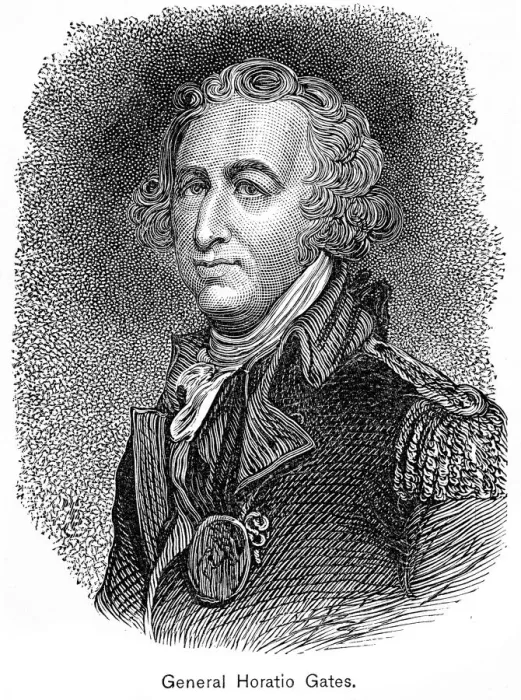 Framed Print : General Horatio Gates engraving 1895