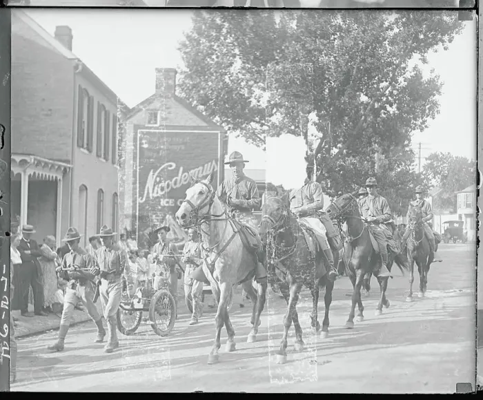 Framed Print : General on Horseback Leading Parade Framed Print : General on Horseback Leading Parade