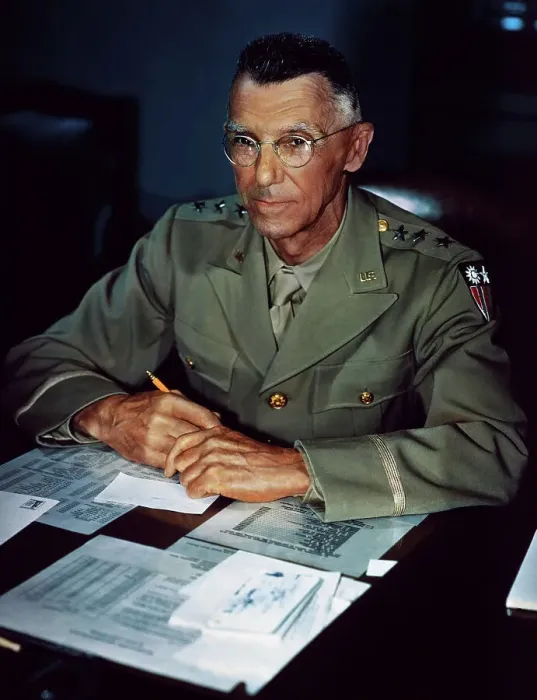 Framed Print : General Joseph Stilwell Sitting at Desk Framed Print : General Joseph Stilwell Sitting at Desk