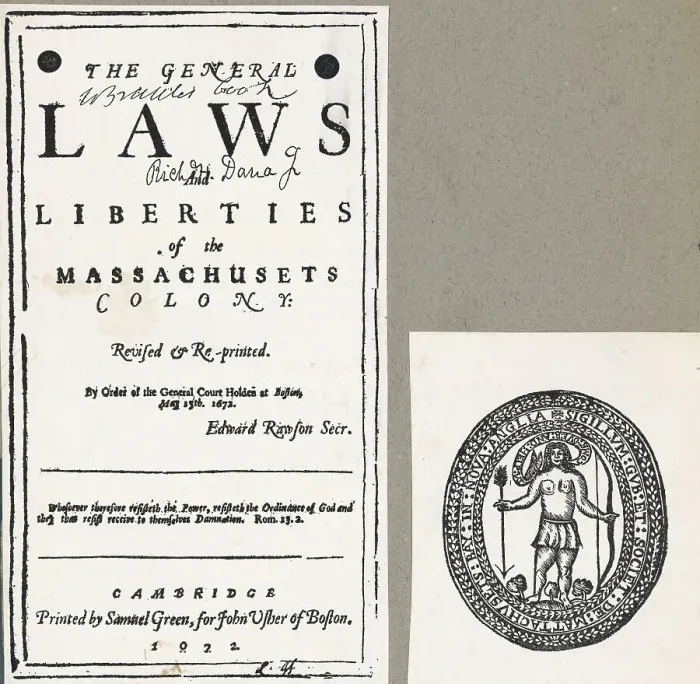 Framed Print : The General Laws and Liberties of the Massachusetts Colony Framed Print : The General Laws and Liberties of the Massachusetts Colony