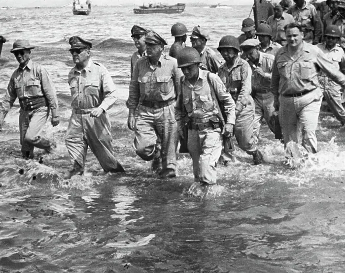 Framed Print : General MacArthur Returns to the Philippines Framed Print : General MacArthur Returns to the Philippines