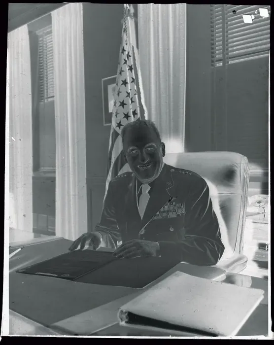 Framed Print : General Nathan Twining Sitting at His Desk Framed Print : General Nathan Twining Sitting at His Desk
