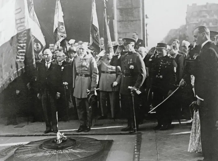 Framed Print : General Pershing Honoring Dead Framed Print : General Pershing Honoring Dead