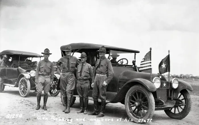 Framed Print : General Pershing And His Staff Framed Print : General Pershing And His Staff