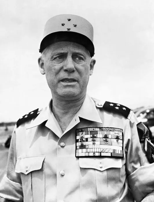 Framed Print : General Raoul Salan In Uuniform Framed Print : General Raoul Salan In Uuniform