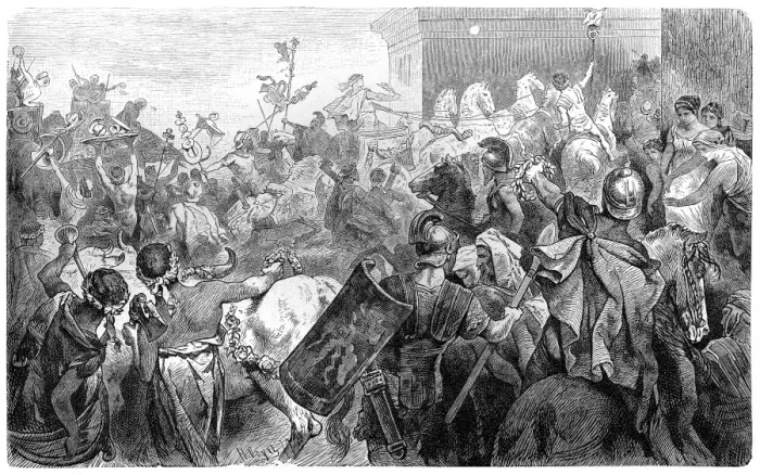 Framed Print : A General Returning in Triumph after Victory Framed Print : A General Returning in Triumph after Victory