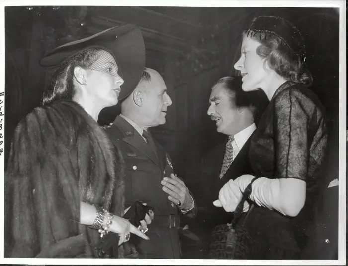 Framed Print : General Ridgeway and Others Attending Elysee Reception Framed Print : General Ridgeway and Others Attending Elysee Reception